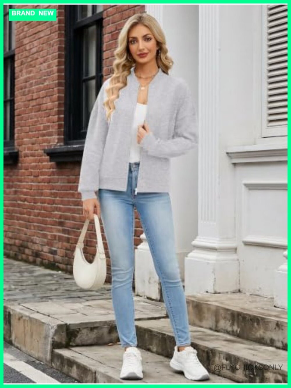 Womens Fleece Zip Up Sweatshirt Cardigan Casual Jacket with Pockets - Picture 2 of 6